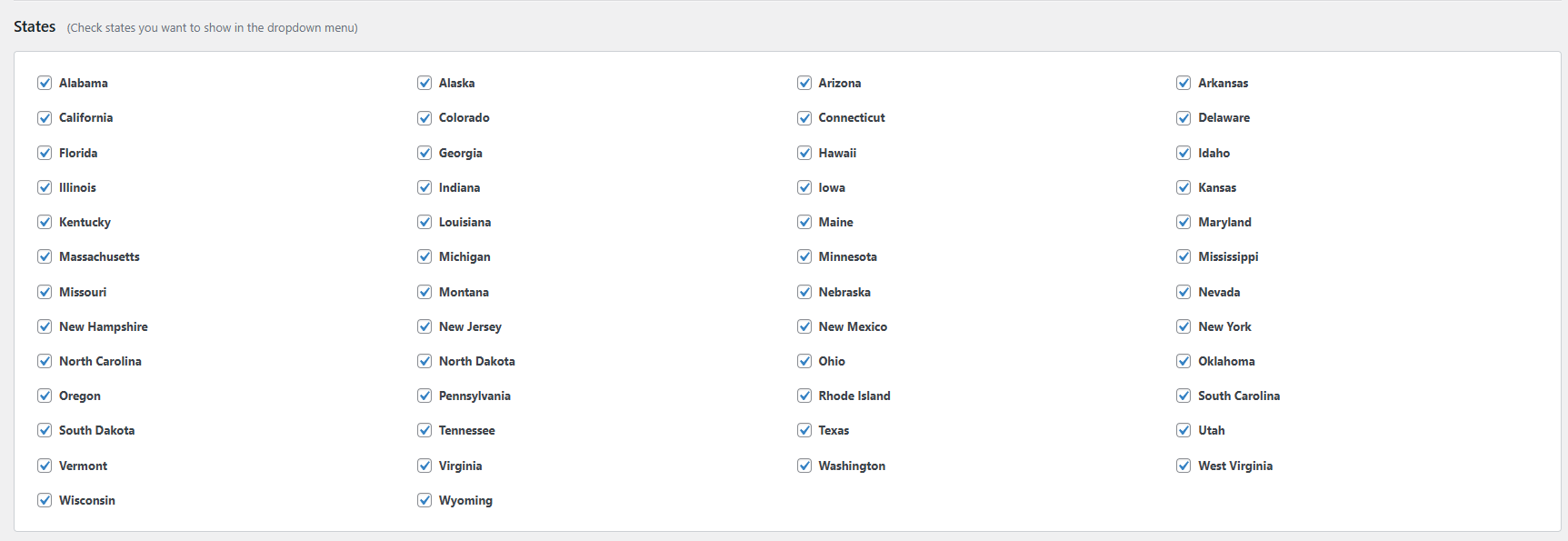 State Selection