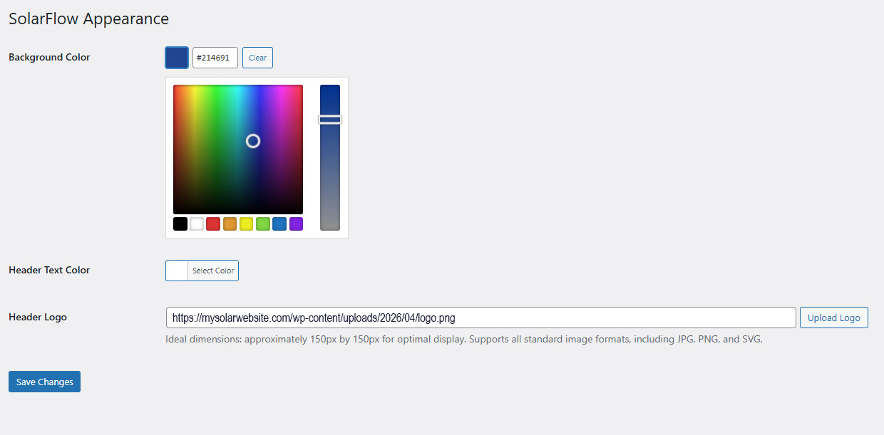 Solar Leads Builder Color Changer