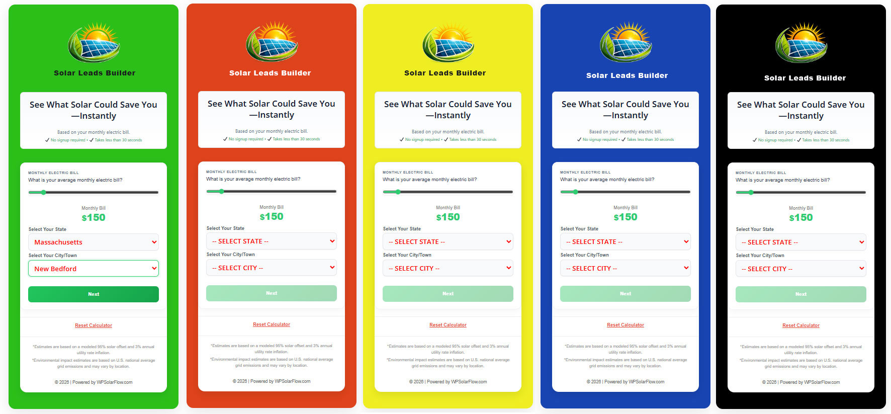 Solar Leads Builder Visual Results